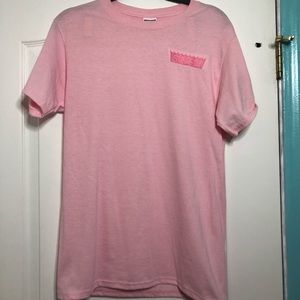 Team SESH Bones T shirt, light pink